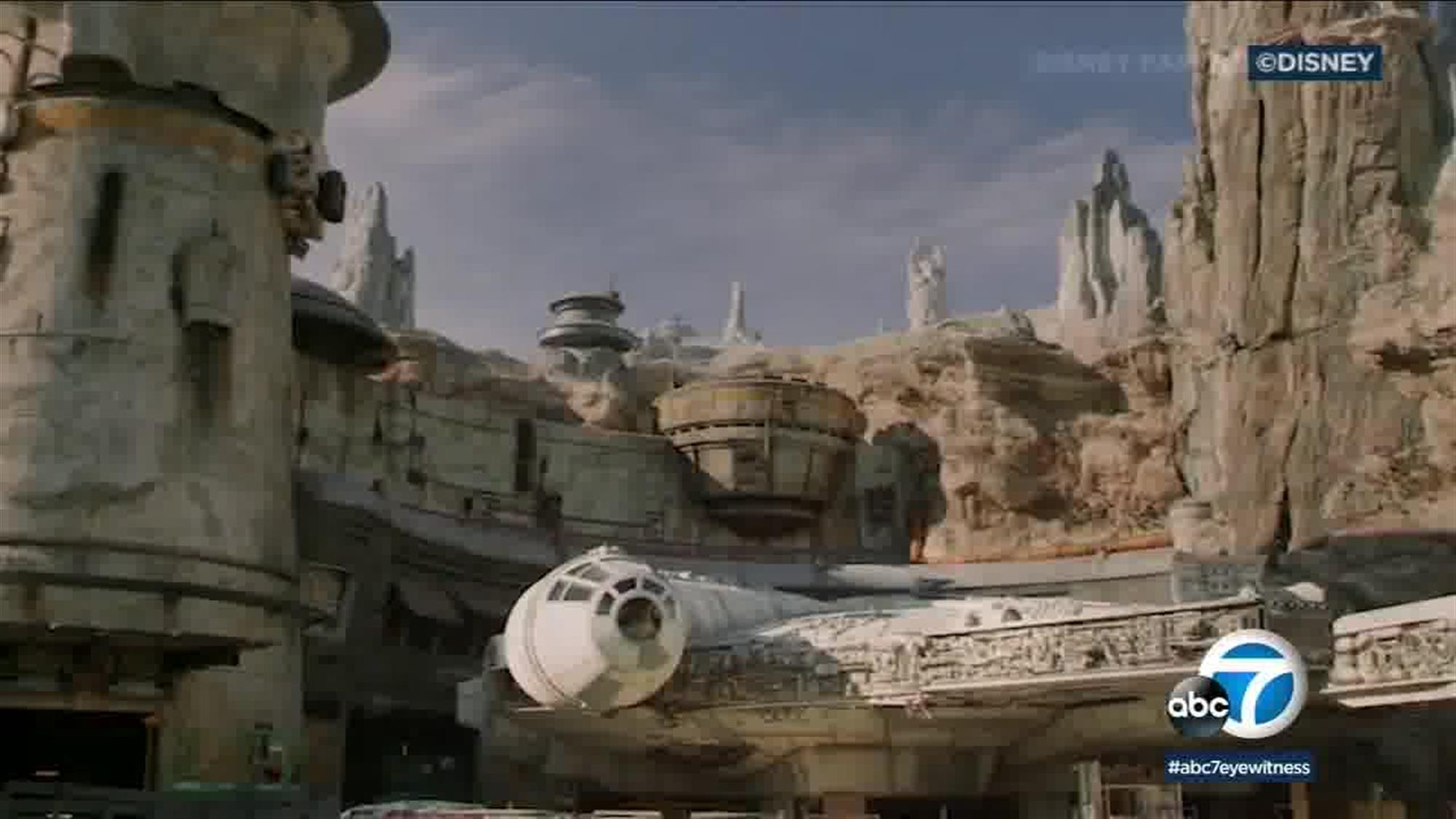 This will be an average guest's view as they approach the Millennium Falcon: Smuggler's Run attraction at Galaxy's Edge. Or if you want to make the same joke that's been made a thousand times already on social media, you could Photoshop in a crowded sea of tourists to make the view more accurate.
