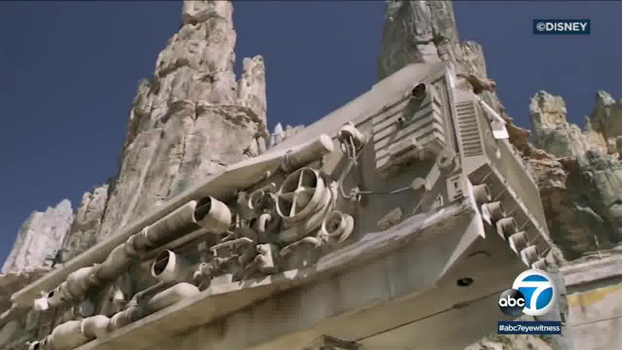 Another view of the detail that has gone into realizing this full-scale replica of the Millennium Falcon's exterior. These gizmos on one of the ship's forward mandibles could be responsible for any number of the ship's many functions.