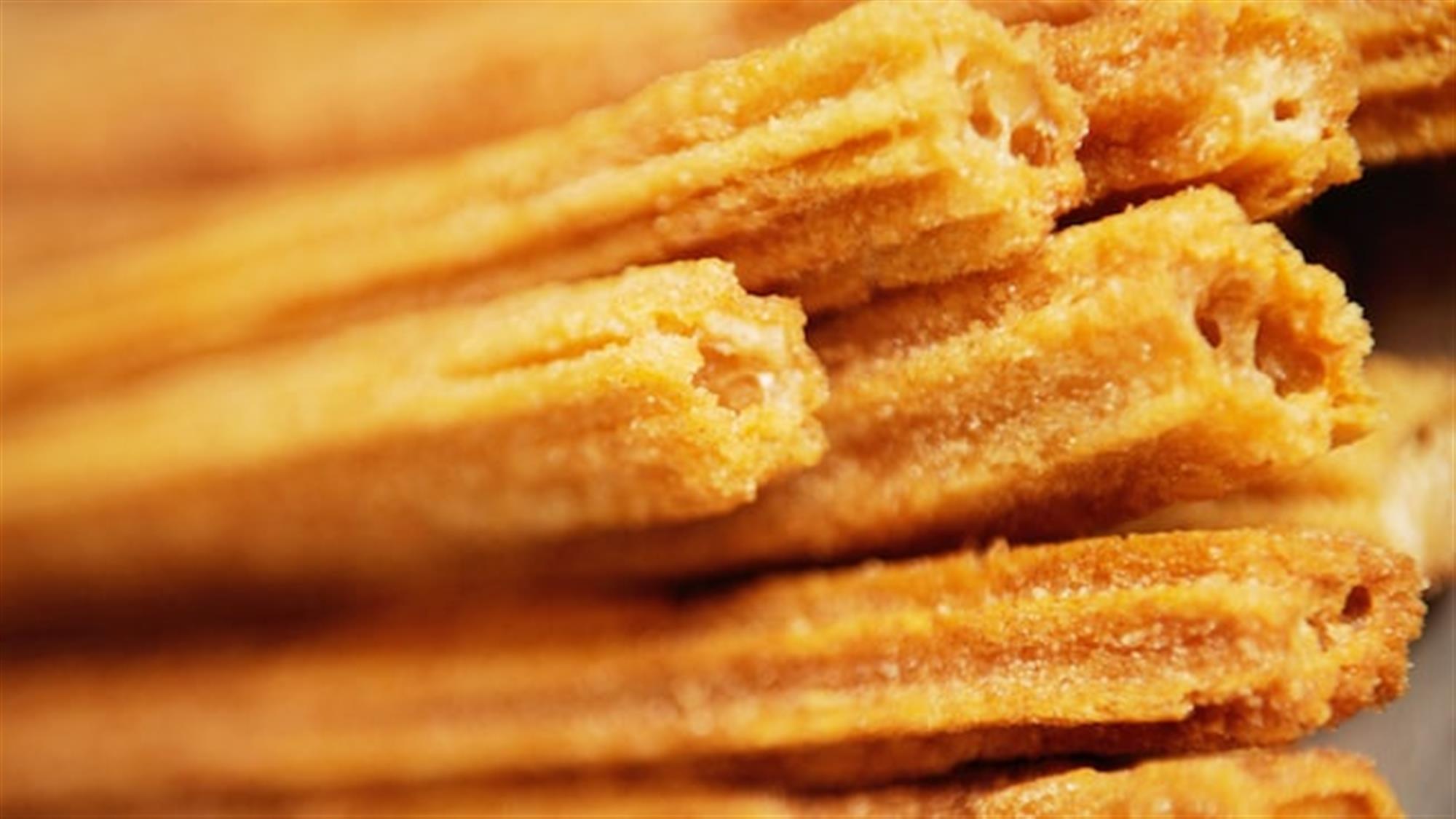 A stack of churros