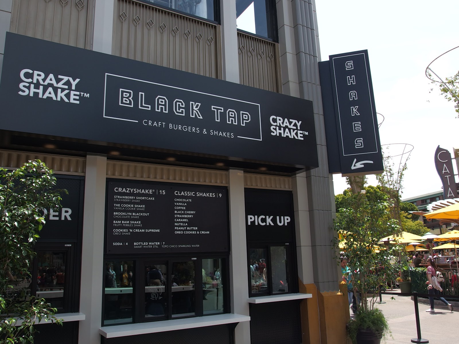 Black Tap Anaheim’s walk-up counter for Crazy Shakes is exclusive to this location