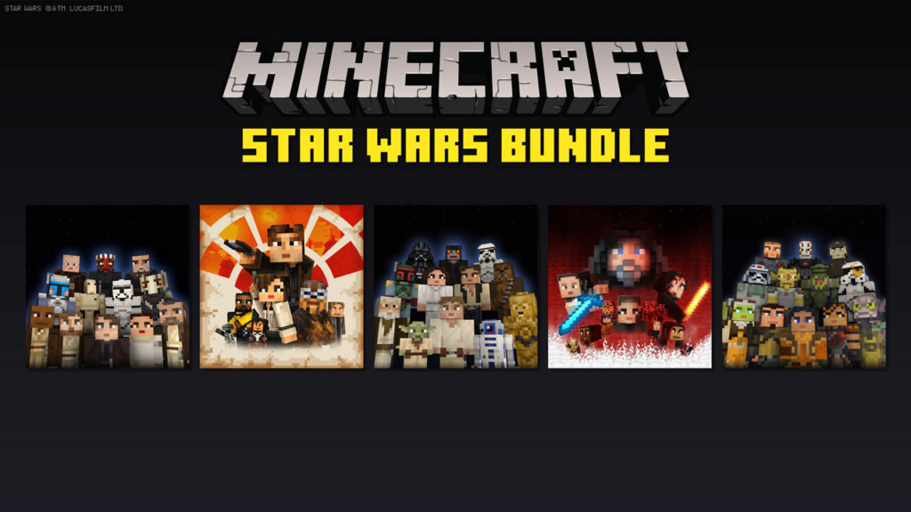 Minecraft Star Wars bundle art