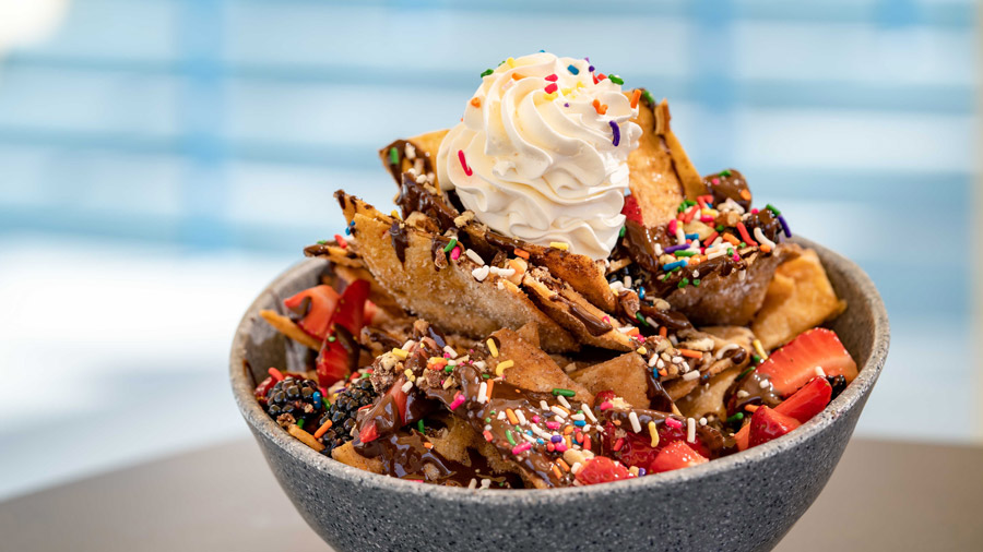 Confetti Dessert Nachos from the Sand Bar Lounge at Disney’s Paradise Pier Hotel