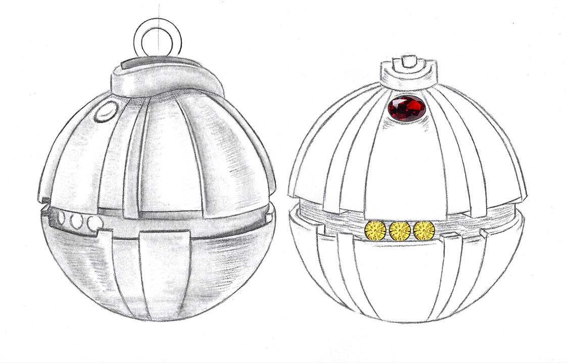 Sketch designs from the new RockLove X Star Wars collection.