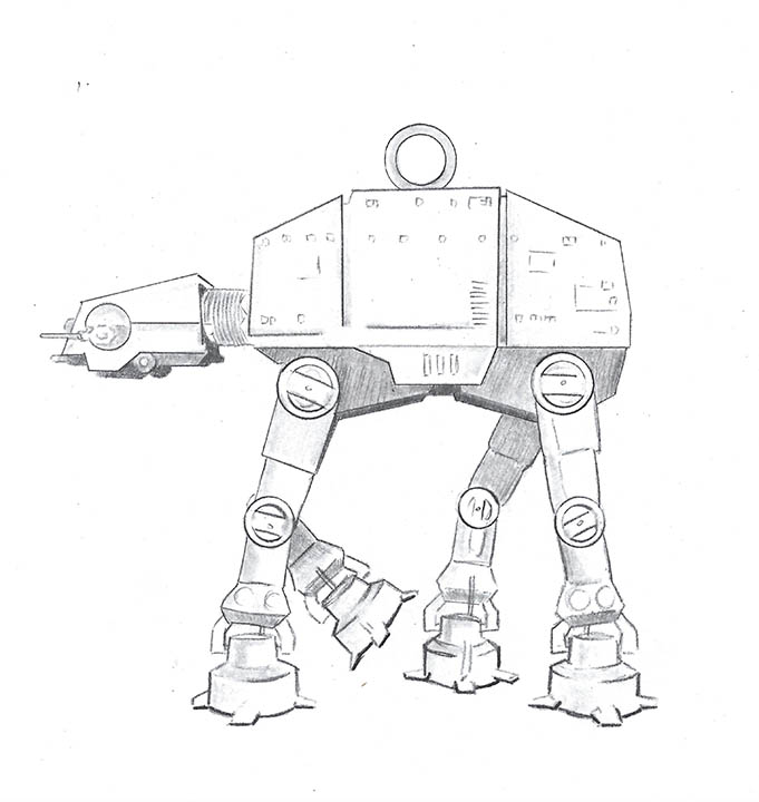 Sketch designs from the new RockLove X Star Wars collection.