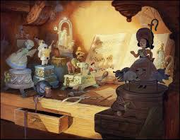 (Pinocchio backgrounds painted by Claude Coats)