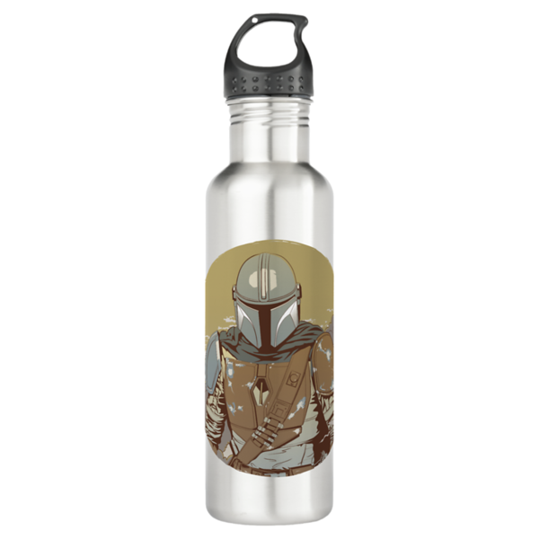 The Mandalorian Walking Through Smoke Stainless Steel Water Bottle - $27.90