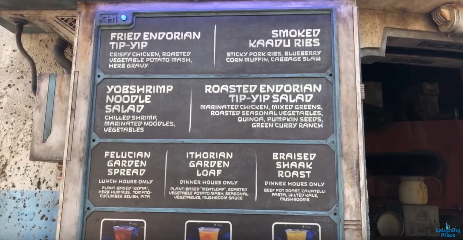 Docking Bay 7 menu at Disneyland