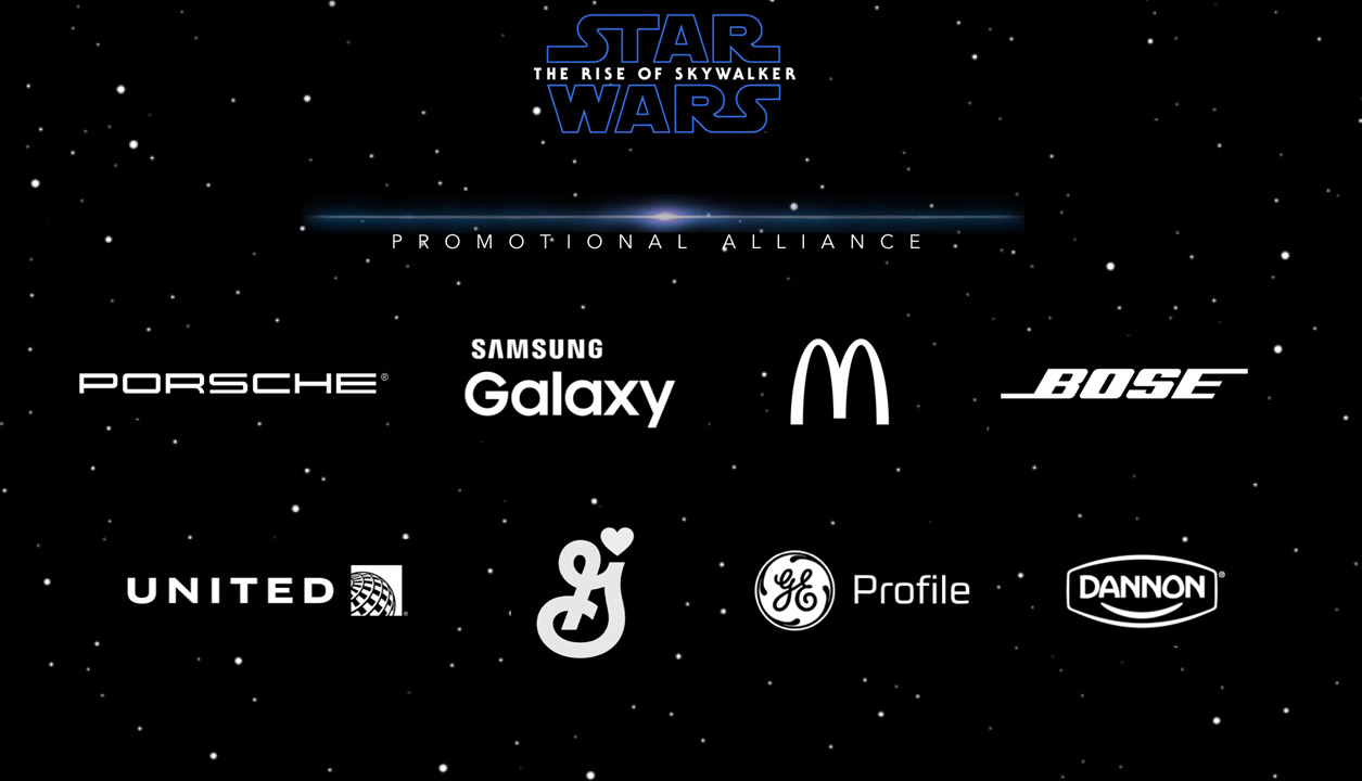 Brand partners celebrating Star Wars: The Rise of Skywalker.