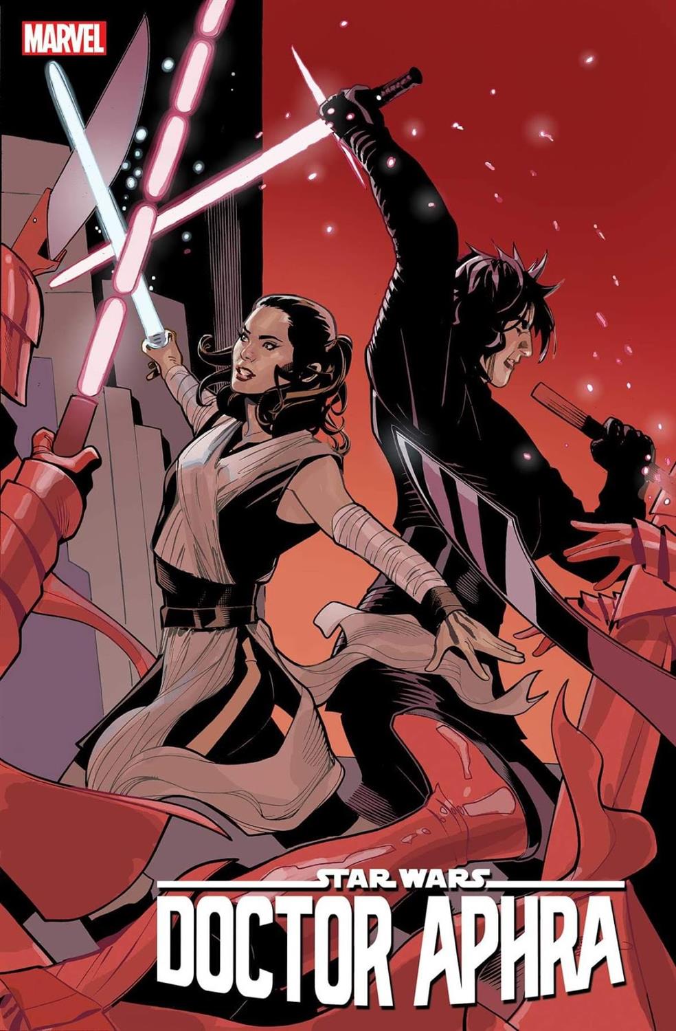"Doctor Aphra" #40 Rey and Kylo Ren variant cover