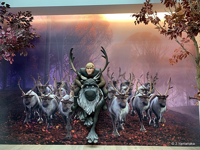 Kristoff and Sven and their eighteen friends.