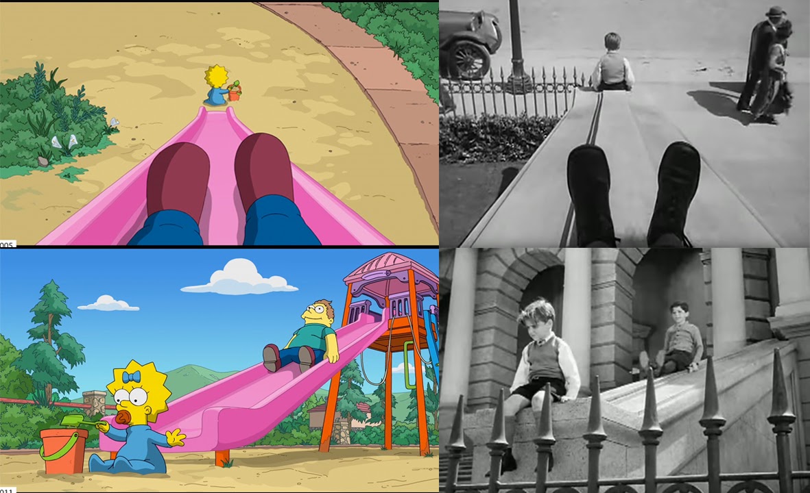 David Silverman inserted an homage to Alfred Hitchcock's movie "Spellbound" into "Playdate with Destiny."