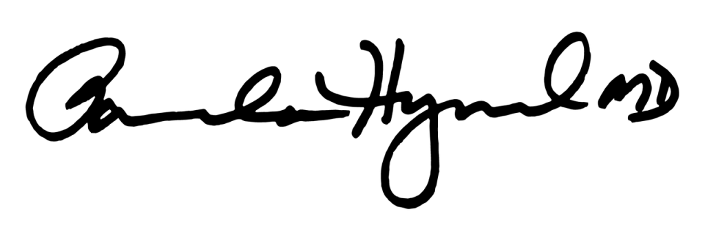 signature of Dr. Pamela Hymel