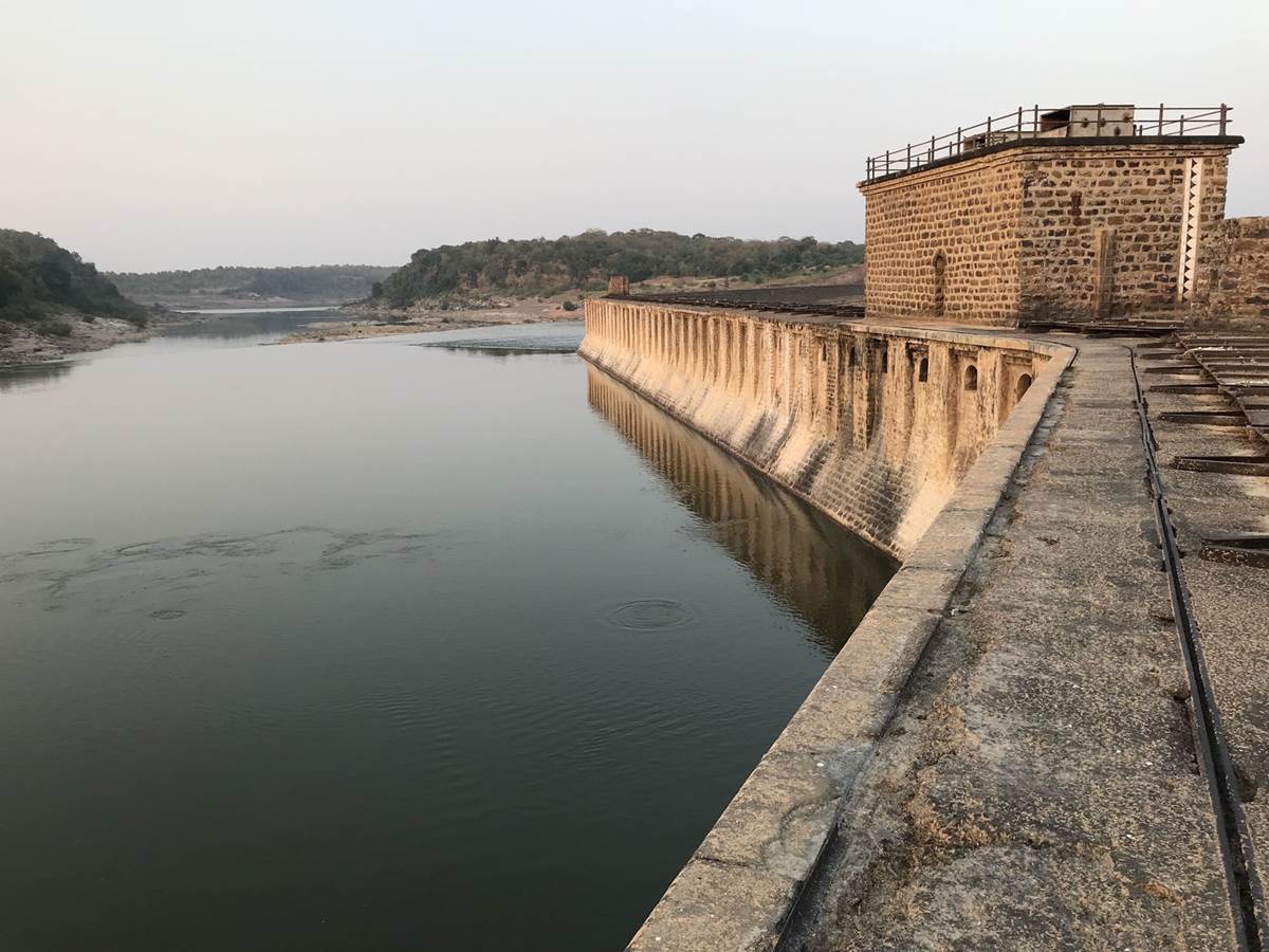 Photo Source: National Geographic. "Bariyapur dam, on the River Ken, has been in place for a century. A much larger dam and reservoir proposed near the site will flood 23 square miles of land, including endangered tiger habitat."