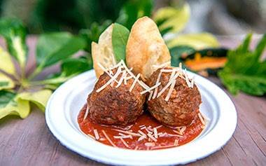 Palermo Fontina Cheese Meatball at SeaWorld's Seven Seas Food Festival