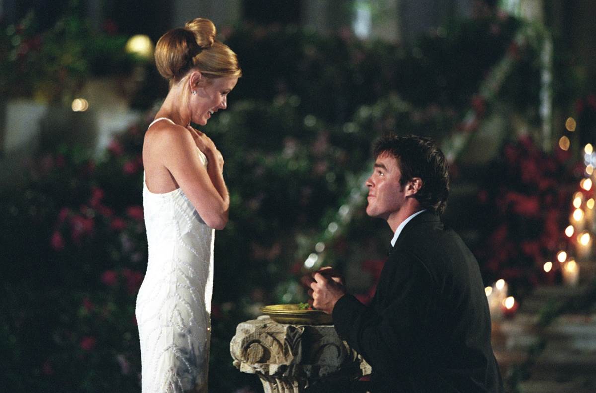 Bachelorette Trista Rehn accepted Ryan Sutter’s proposal in her series finale