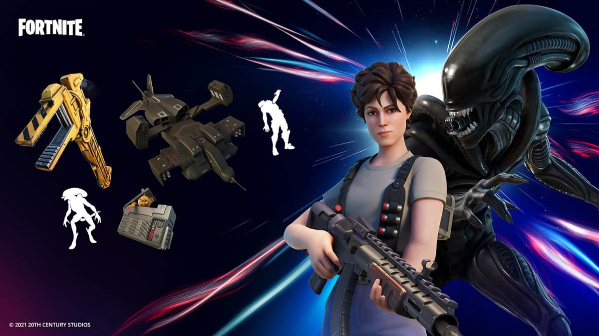 Fortnite Ellen Ripley And Xenomorph