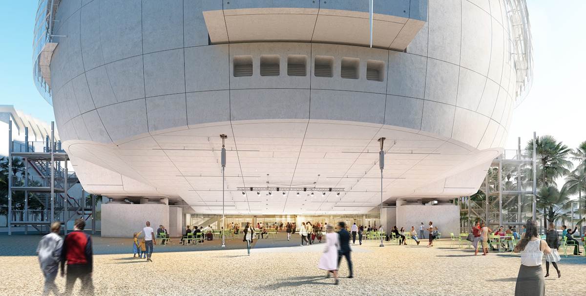 Academy Museum of Motion Pictures. Exterior Rendering ©Renzo Piano Building Workshop/©Academy Museum Foundation