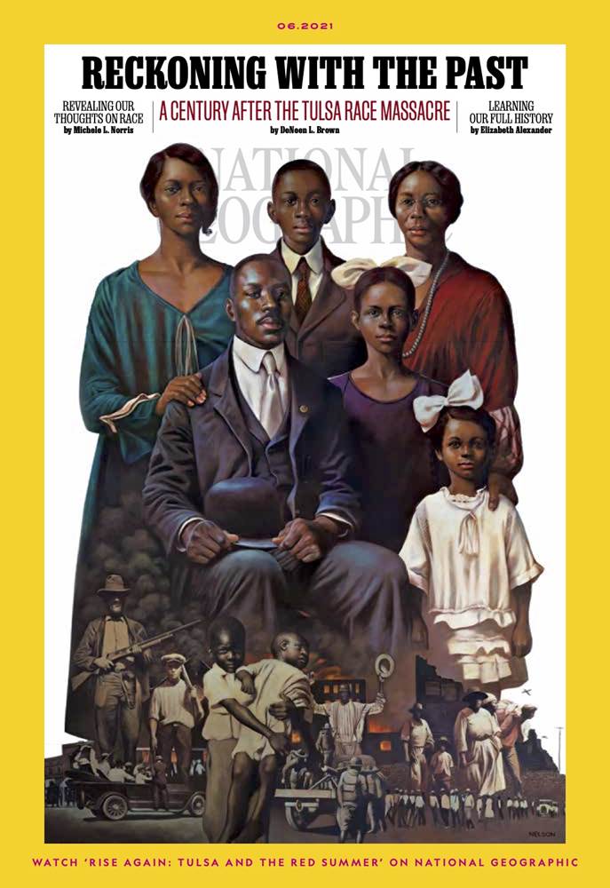 (National Geographic, Painting "Tulsa" by Kadir Nelson) 
©2021 Kadir Nelson (@KadirNelson)