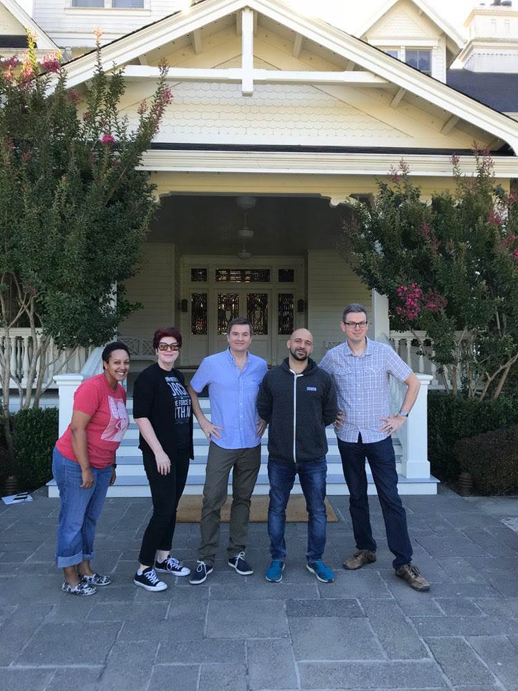 Left to right: Justina Ireland, Claudia Gray, Charles Soule, Daniel José Older, Cavan Scott