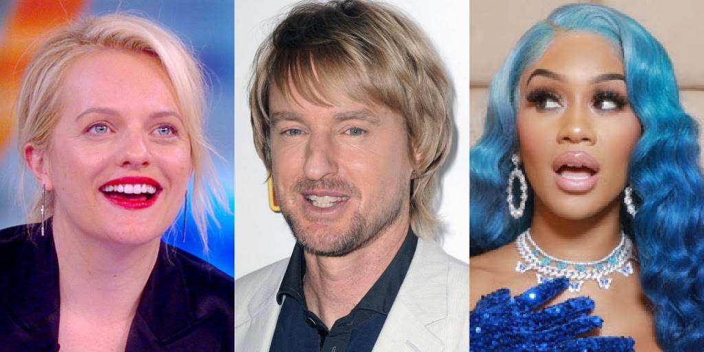 Elisabeth Moss, Owen Wilson (via Rotten Tomatoes), Saweetie