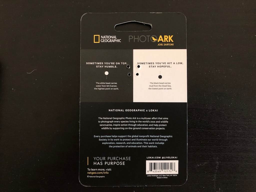 Back of bracelet card