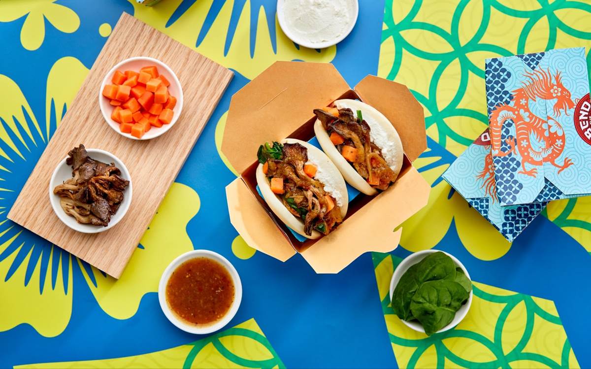 Pork Belly: pork belly, scallions, cucumber, honey-roasted peanuts, cilantro (Universal Orlando)