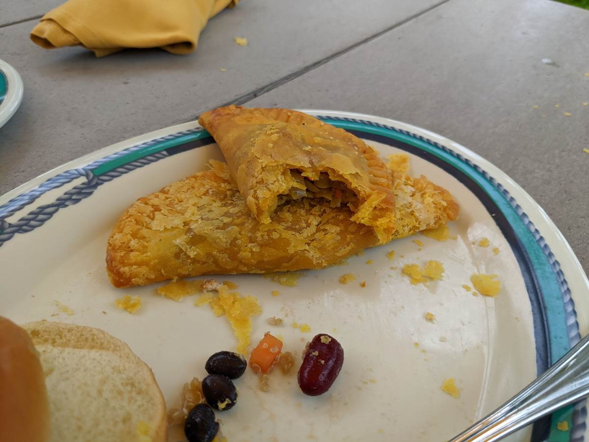 They called this a Vegetarian Caribbean Patty, and it might've been the best thing I had on the cruise