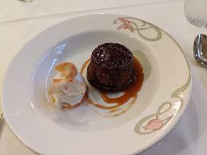 The dessert at Enchanted Garden (recommend by our great server Cromwell, but I didn't get the name) was the best sweet Doobie had on the cruise