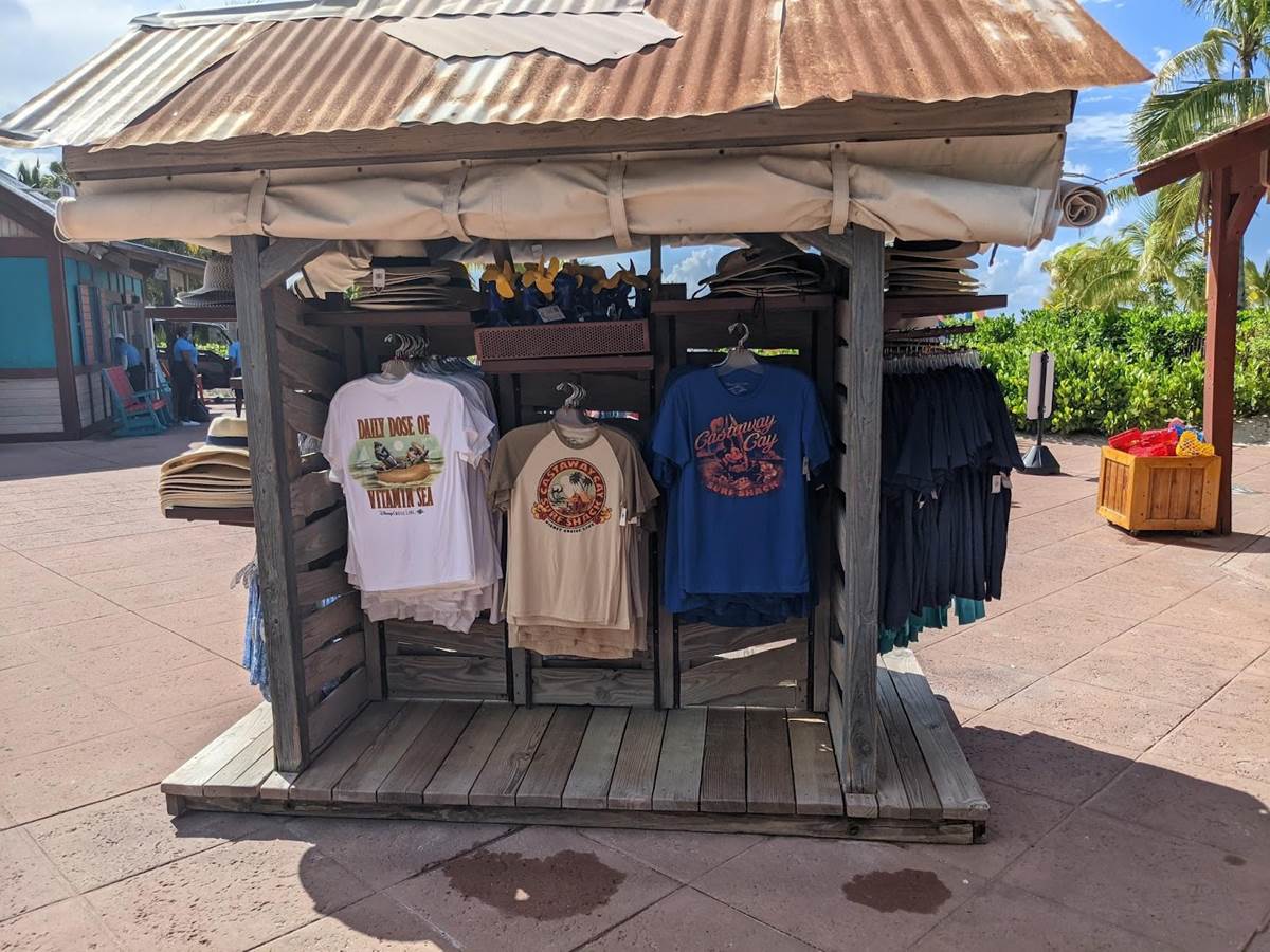 Be sure to check the Castaway Cay shops as some of their merch can't be found on the ships
