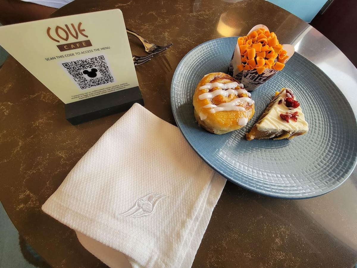 Never ever forget, the sweet treats in Cove Cafe are included with your cruise fare