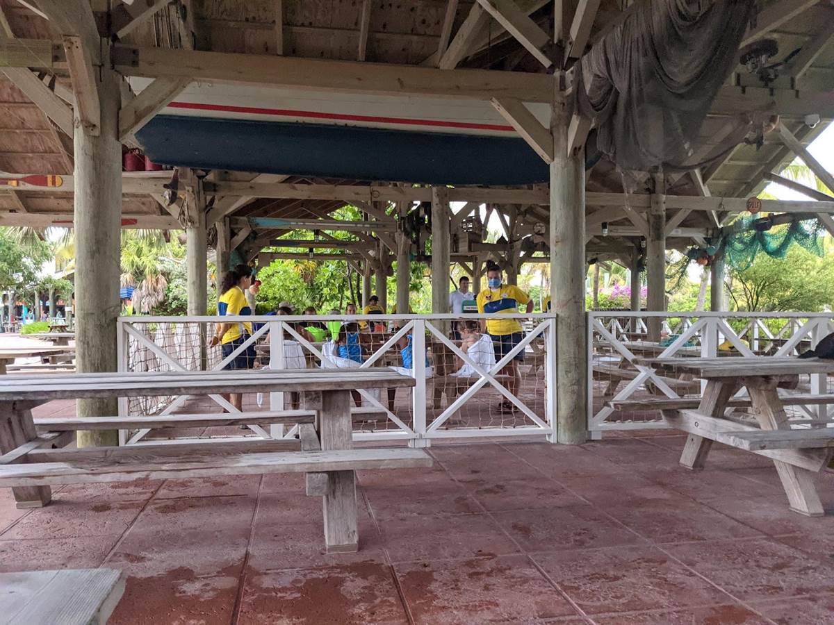 Activities were moved here when lightening was in the area