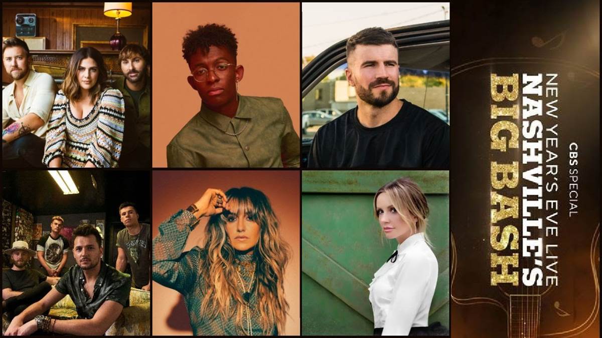 (CBS)
Clockwise: Lady A, Breland, Sam Hunt, King Calaway, Lainey Wilson, Carly Pearce.