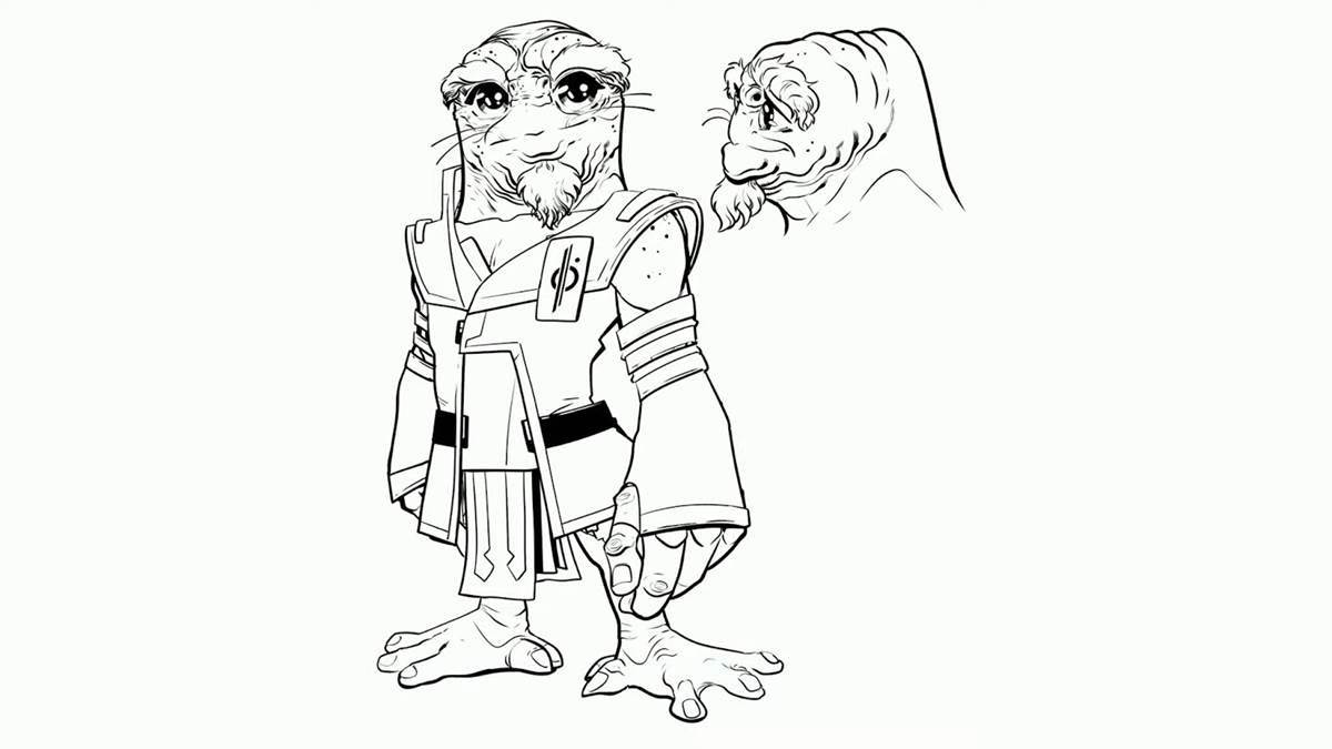 Shug Drabor concept art for Star Wars: Galactic Starcruiser