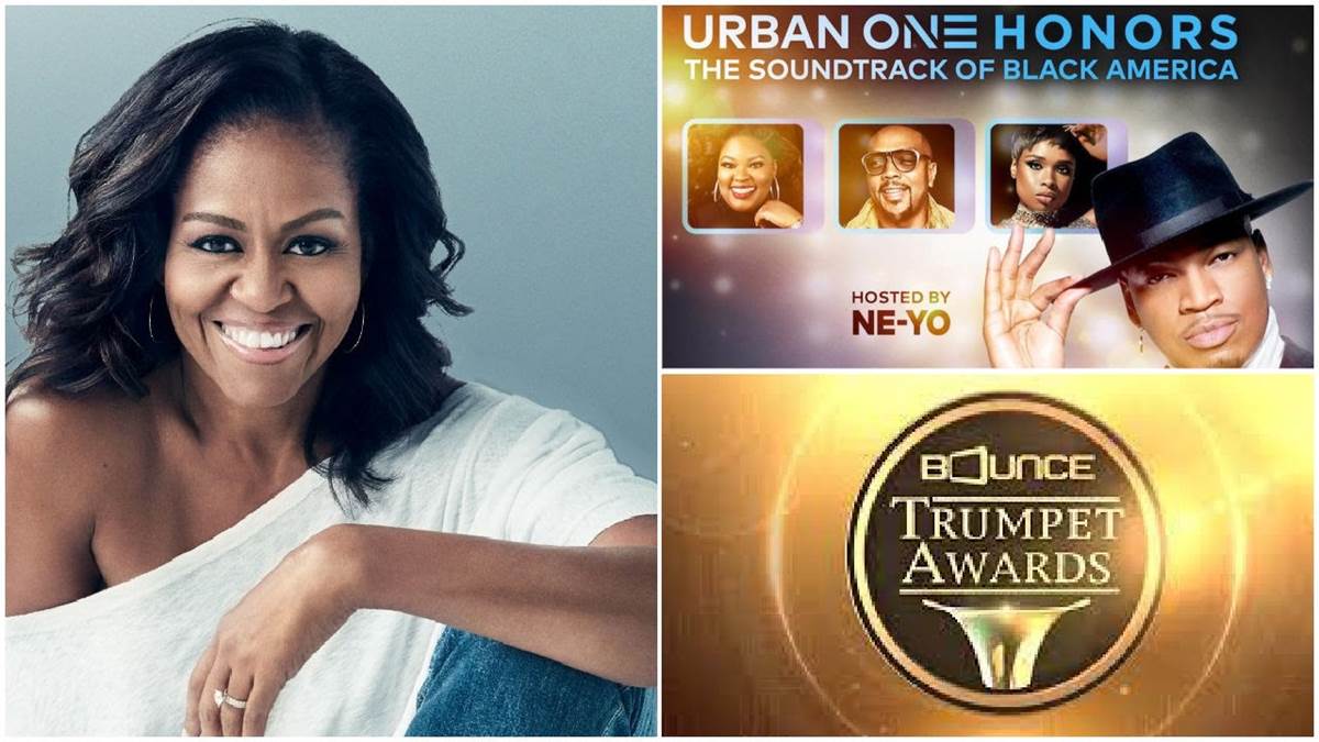 Becoming: Michelle Obama in Conversation (BET), Urban One Honors (TV Ones), 30th Trumpet Awards (Bounce)