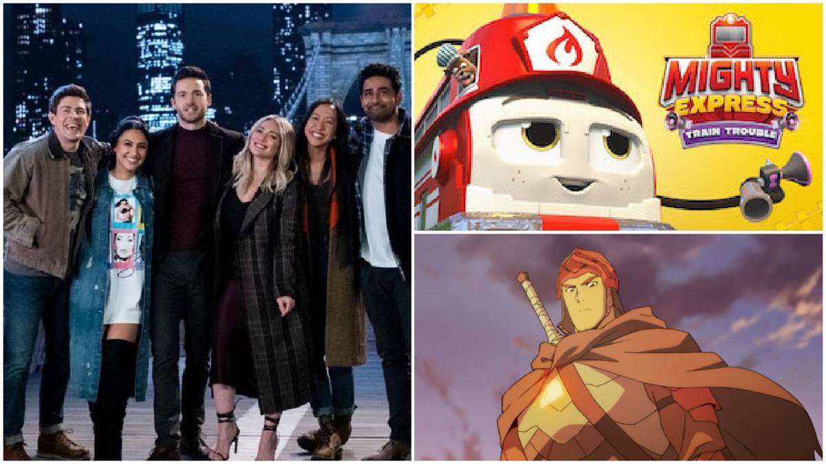How I Met Your Father (Hulu), Mighty Express: Train Trouble (Netflix), DOTA: Dragon's Blood (Netflix)