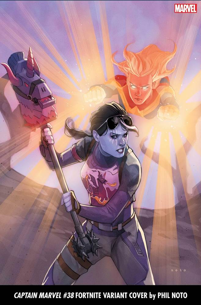Captain Marvel #38 Fortnite variant cover by Phil Noto