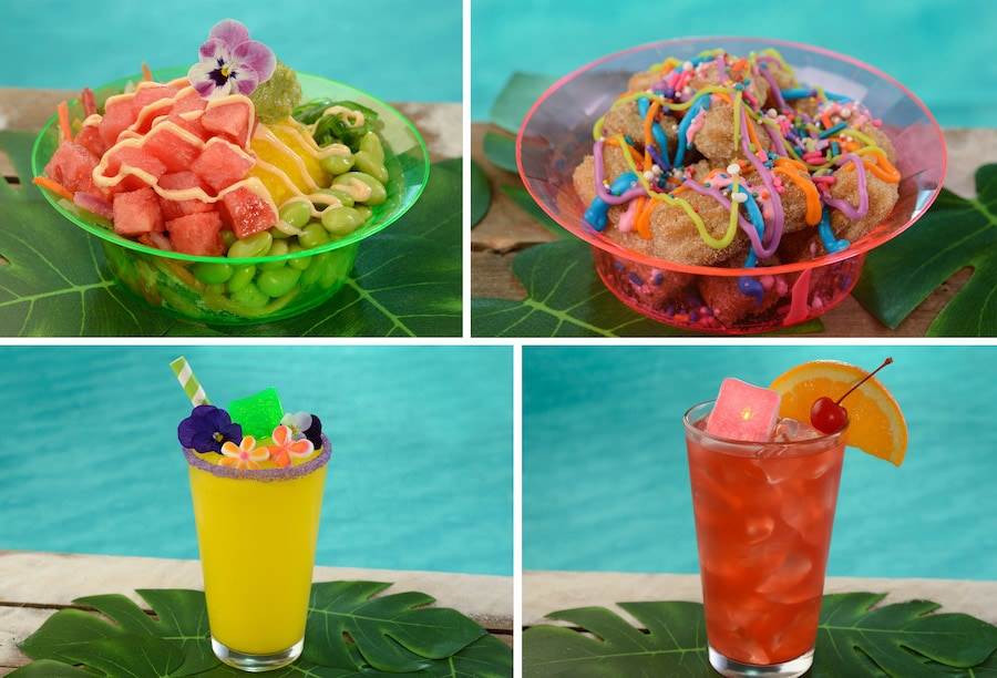 Watermelon Poke Bowl, Unicorn Churro Bites, Encanto Lemonade and Lightning Punch