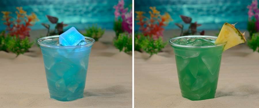 The Drop Off pool bar collage of two drinks