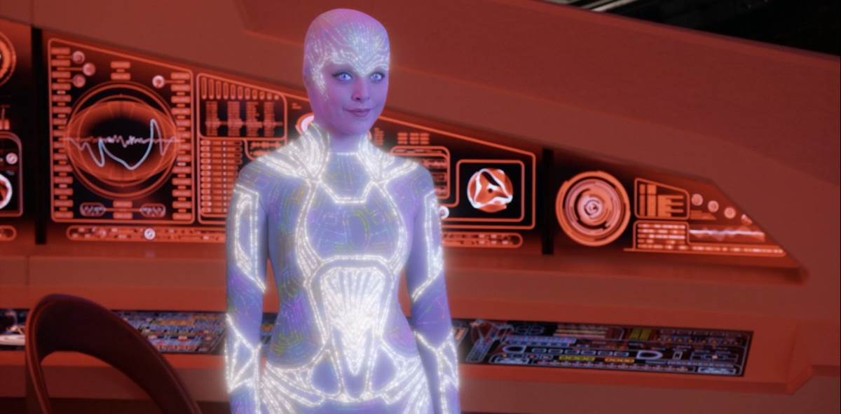 Dinal reveals herself to the crew