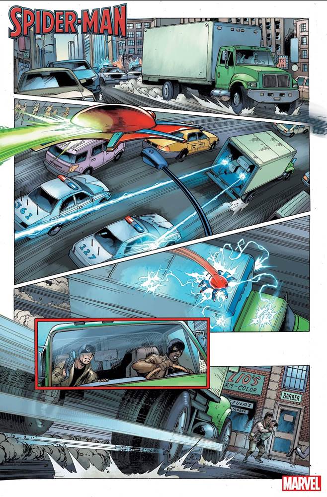 SPIDER-MAN #1 art by Mark Bagley