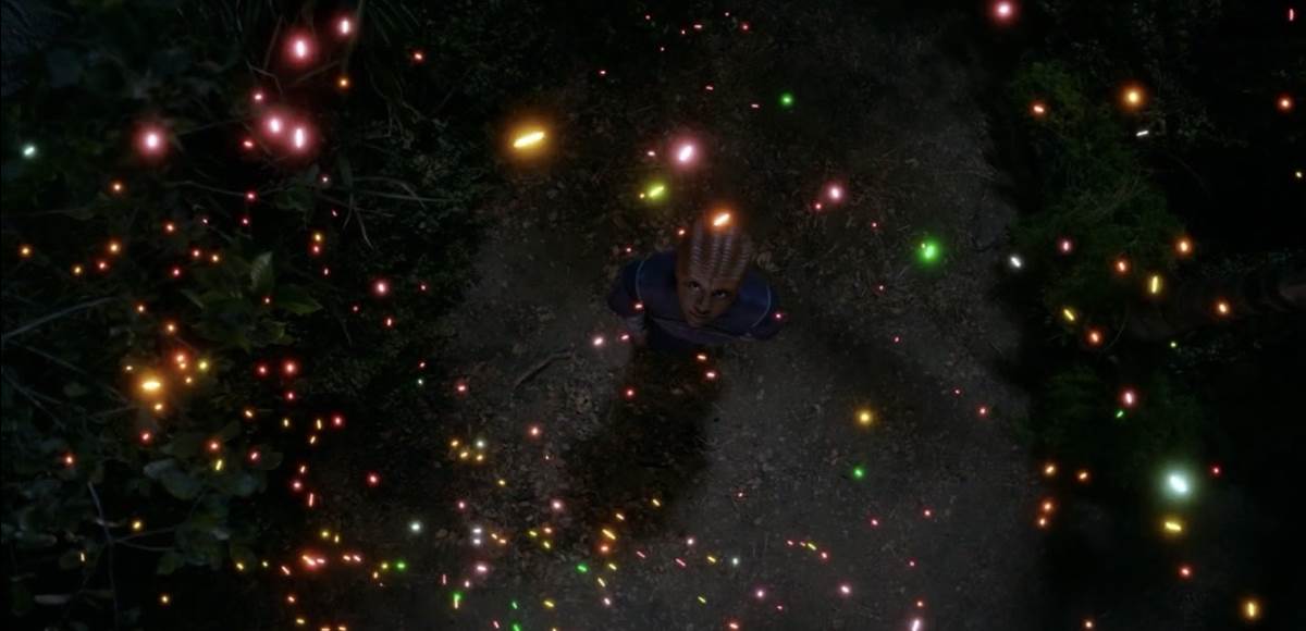 (Topa plays with the lumanites)