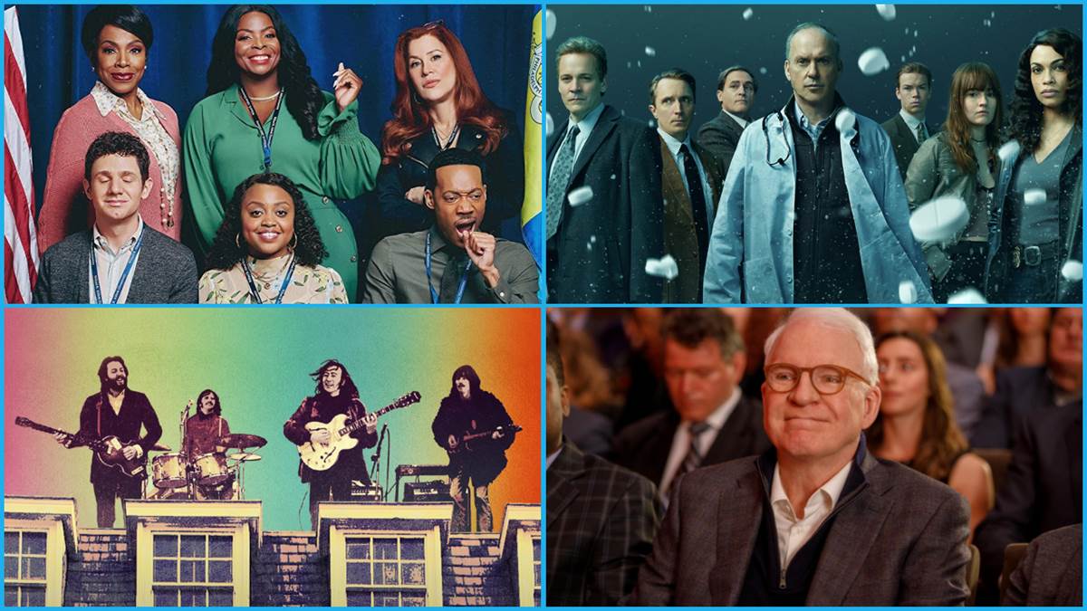 Abbott Elementary (ABC), Dopesick (Hulu), The Beatles: Get Back (Disney+), Only Murders in the Building (Craig Blankenhorn/Hulu)