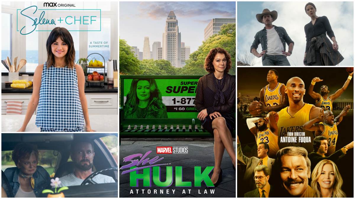 Selena + Chef (HBO Max), She-Hulk: Attorney at Law (Disney+/Marvel), Echoes (Netflix), Legacy: The True Story of the L.A. Lakers (Hulu), Sprung (Dennis Mong/Amaon Freevee)