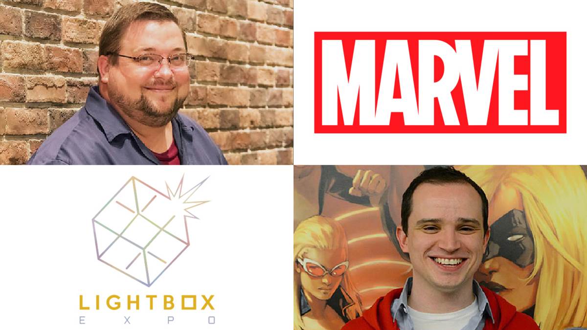 (C.B. Cebulski, Rickey Purdin, Marvel, LightBox Expo)