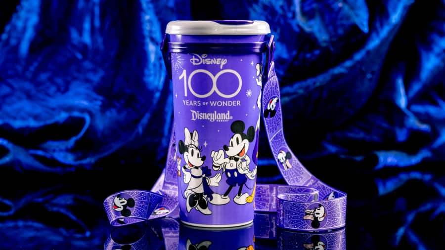 Disney 100 Travel Tumbler with Lanyard at Disney California Adventure