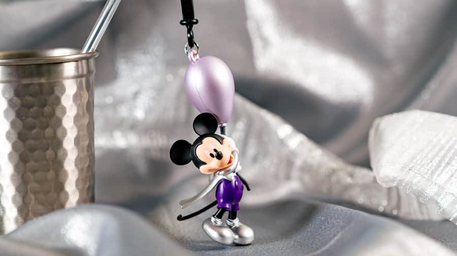 Disney 100 Mickey Mouse straw clip available at Disneyland Resort