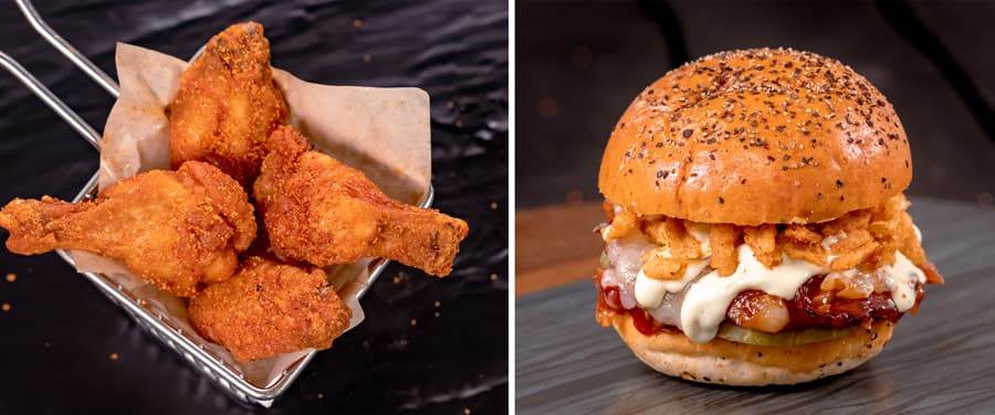 Smoked Honey-Habanero Chicken Wings and BBQ Beef Brisket Slider