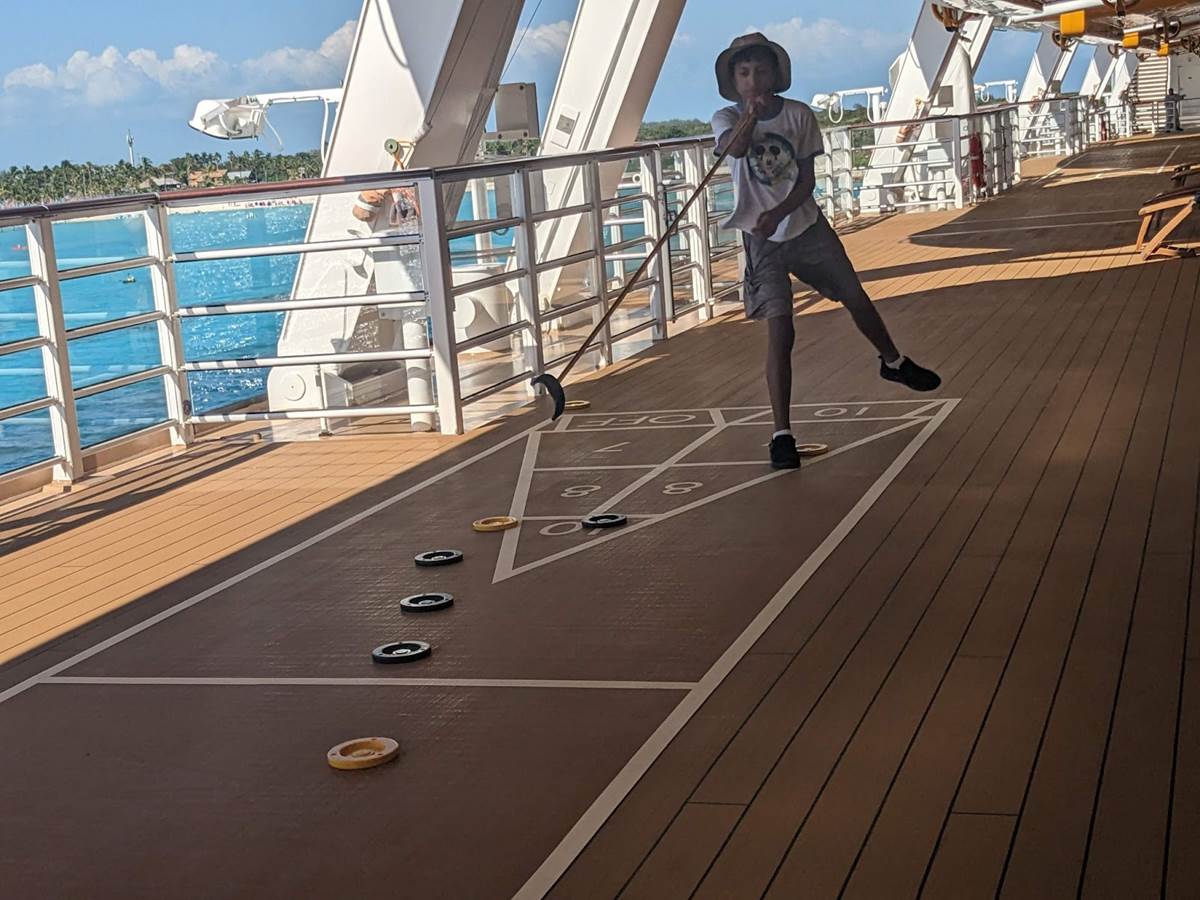 Shuffleboard on Deck 4