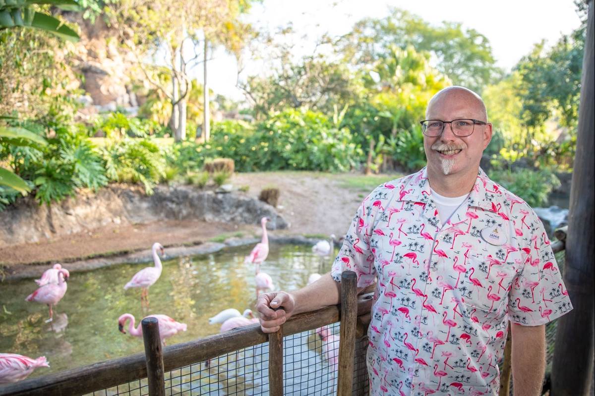 Animal manager Jamie of Disney’s Animals, Science and Environment