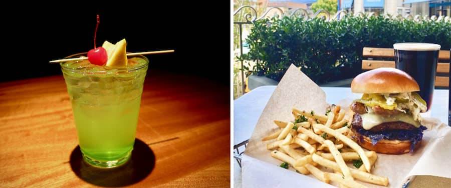 Shamrock Strike from Splitsville Luxury Lanes and Irish Burger of the Month paired with featured Irish Stout Beer from Uva Bar & Cafe